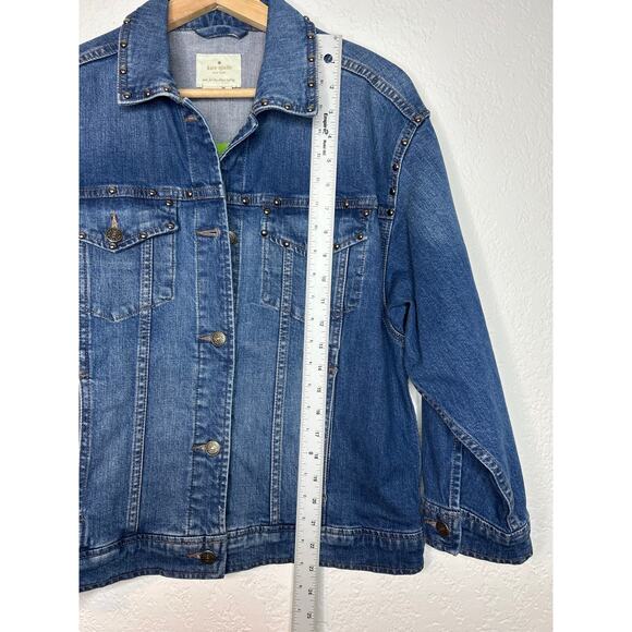 Kate Spade New York Broome Street Oversized Denim Jacket XS NWT - Picture 8 of 9